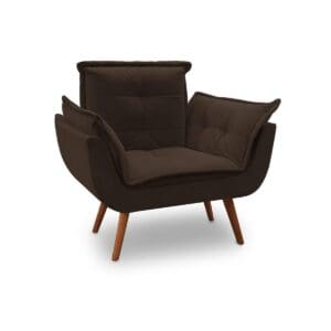 Poltrona com Braços Opala - Veludo Jolie 11