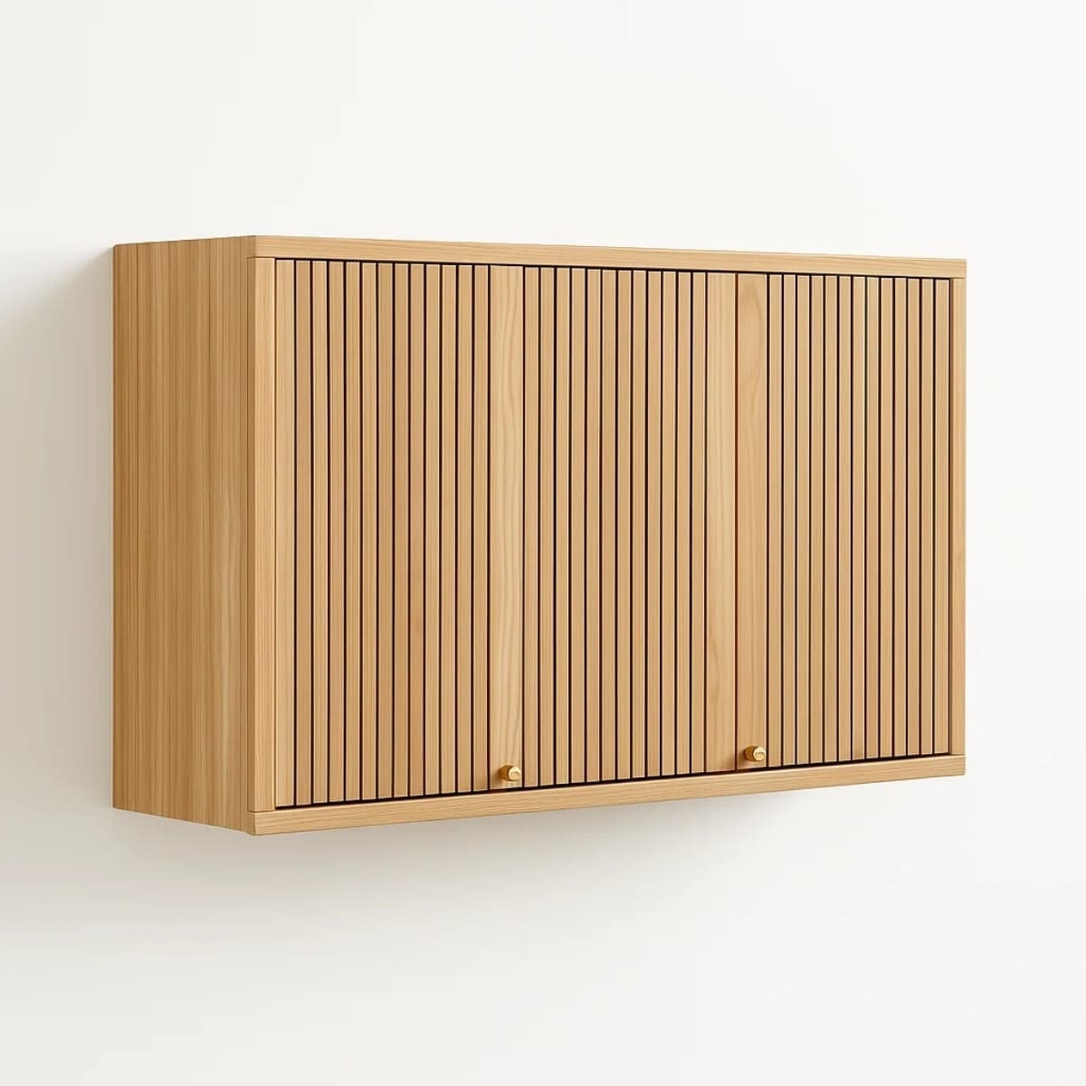 Armário Aéreo Pandora - 1.20m - 100% MDF, 3 Portas Caneladas