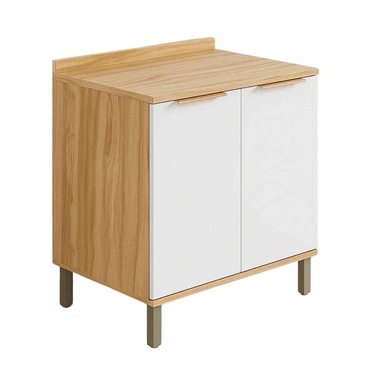 Balcão de Cozinha Pandora 2 Portas 0.80m - 100% MDF, Tampo Retangular e Pés Reguláveis