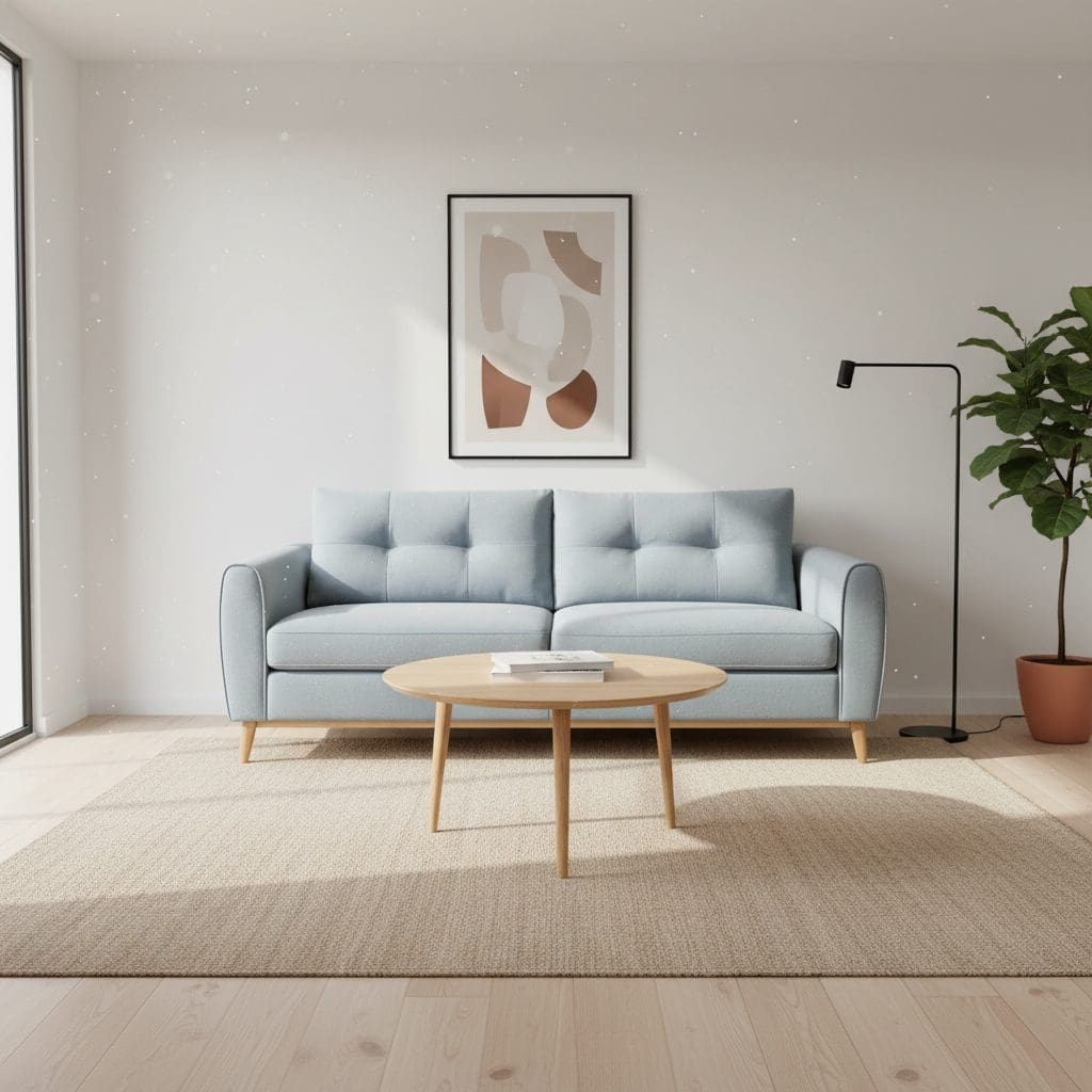 Sofá Zeus Bipartido - 3 Lugares - 2.40m - Cinza