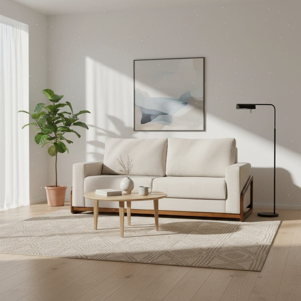 Sofá 3 Lugares Basilicata - Espuma D33 Soft com Molas e Estrutura em Madeira Maciça