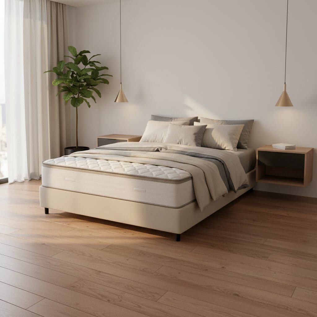 Cama Box Prime Com Colchão Evolution Super Pillow - Casal(138x188)