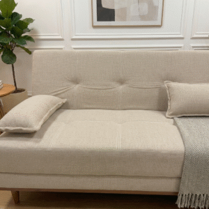 Sofá-Cama Madrid - 1.82m - Espuma D26 - Linho Bege Acinzentado