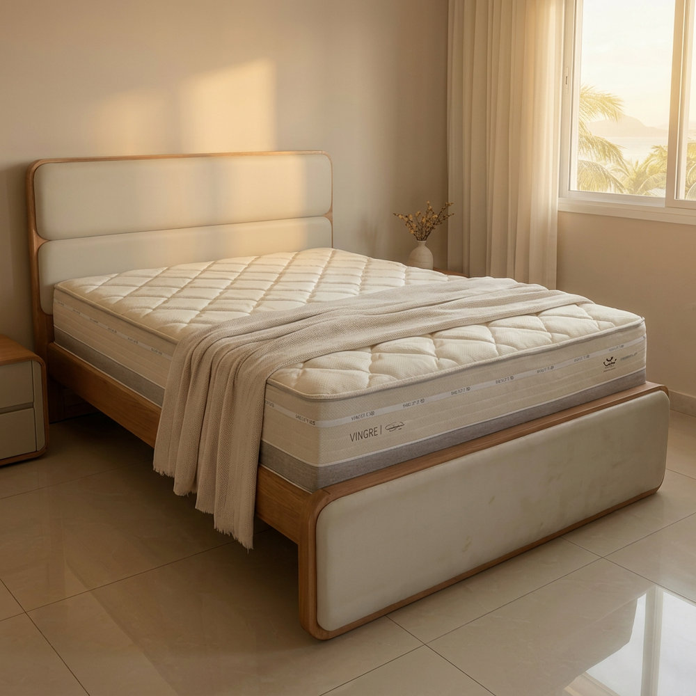 Colchão Queen Vegas Vivere - Molas Maxspring - Pillow Top One Side - EcoSpuma® - 158x1.98m - BOX NÃO INCLUSO