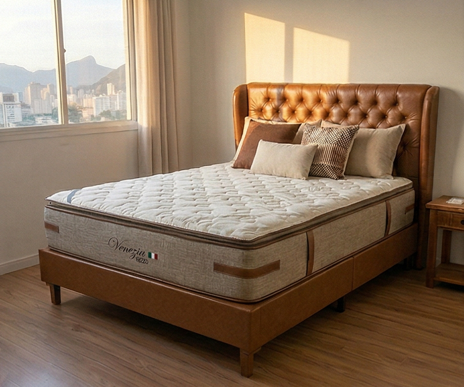 Colchão Venezia Vezzo Queen – Molas Ensacadas e Estrutura EPS com Espuma D65